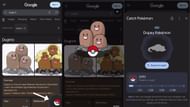 Steps to play the Pokemon in Google Search game (Image via Google // The Pokemon Company)